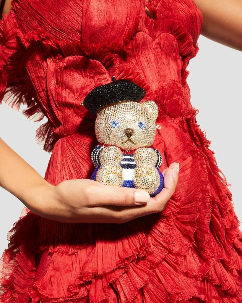 Judith Leiber Teddy Bear Henri Crystal Clutch Bag 2