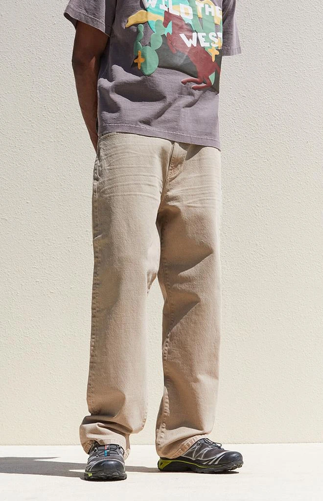 PacSun Tan Baggy Jeans 1