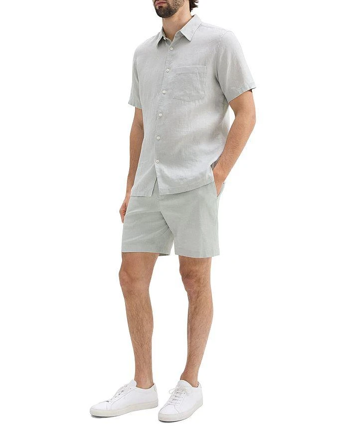 Theory Irving Short-Sleeve Shirt in Relaxed Linen 3