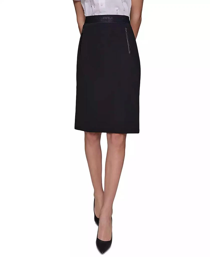 Karl Lagerfeld Paris Women's Compression Pull-On Pencil Skirt 1