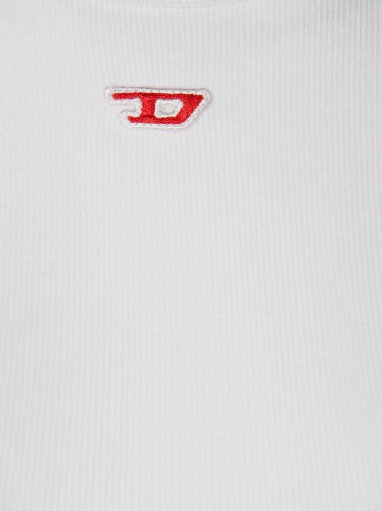 Diesel Diesel Logo Embrpidered Tied-Waist Ribbed Top 3