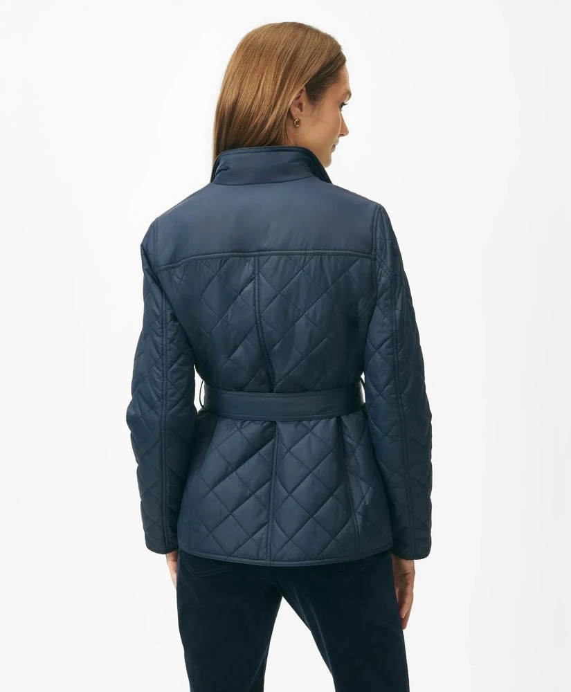 Brooks Brothers Belted Military-Inspired Quilted Jacket in Nylon 3