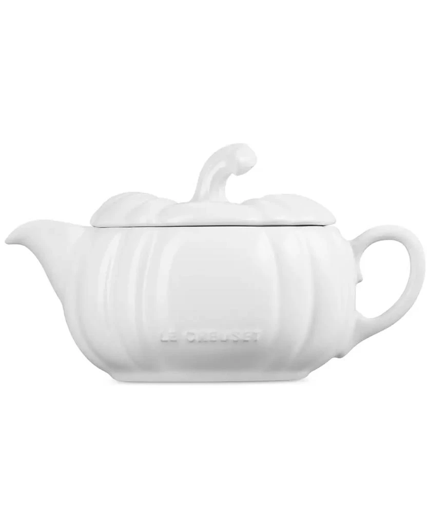 Le Creuset Stoneware Pumpkin 14-Oz. Gravy Boat with Lid 3