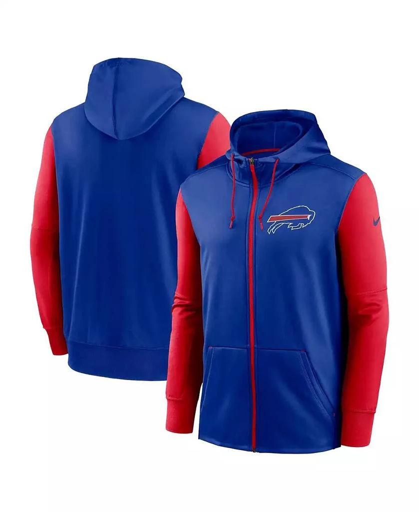 NIKE Men's Royal Buffalo Bills Performance Full-Zip Hoodie 1