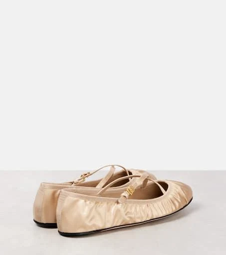 Dolce 
Gabbana Vally satin ballet flats 2