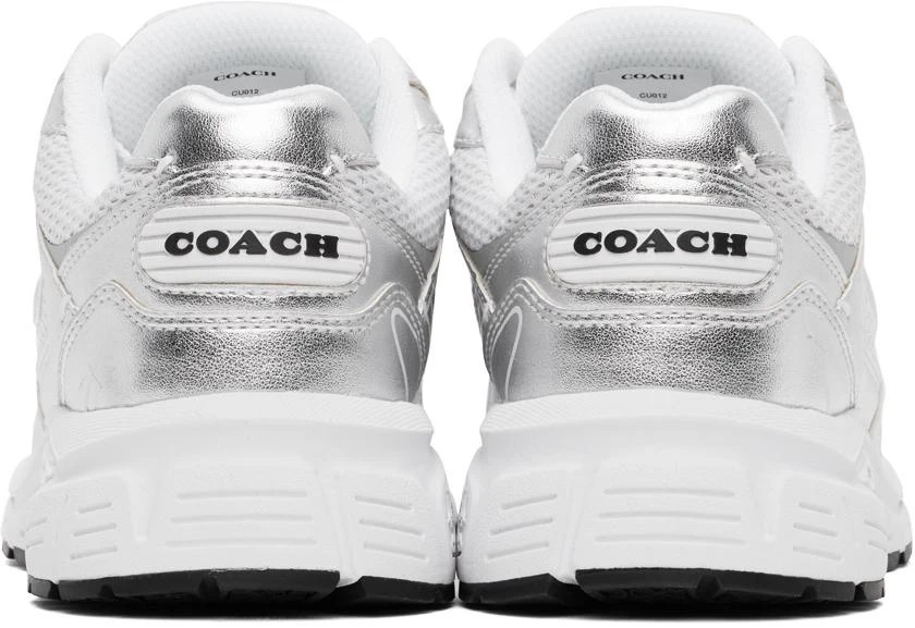 Coach Silver & White C301 Sneakers 2