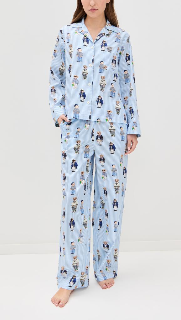 Ralph Lauren Madison All Over Bear PJ Set