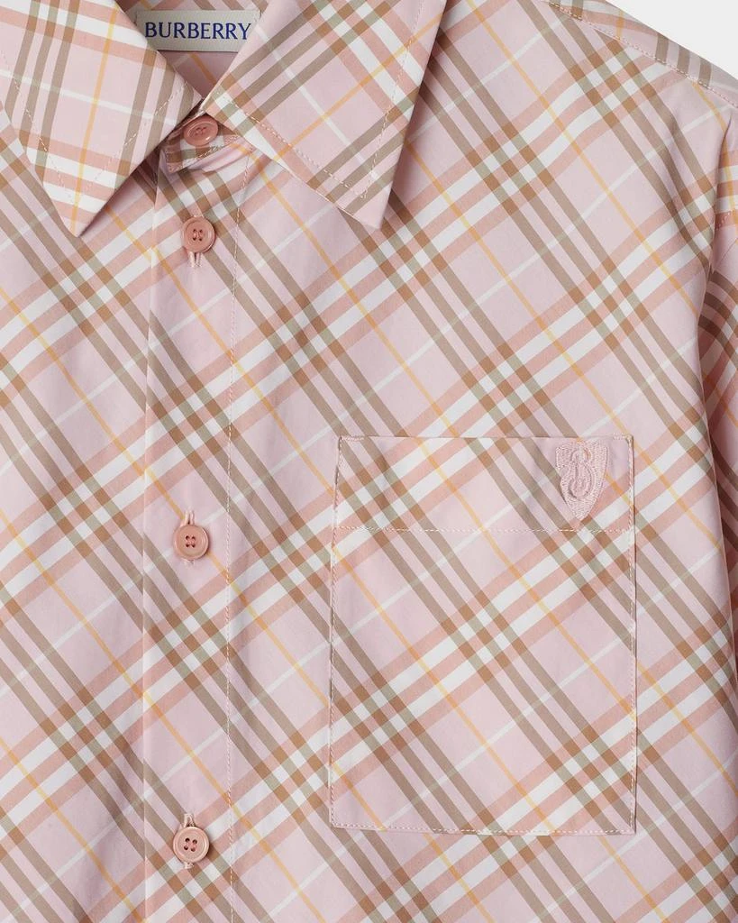 Burberry Check Cotton Button-Down Shirt 5