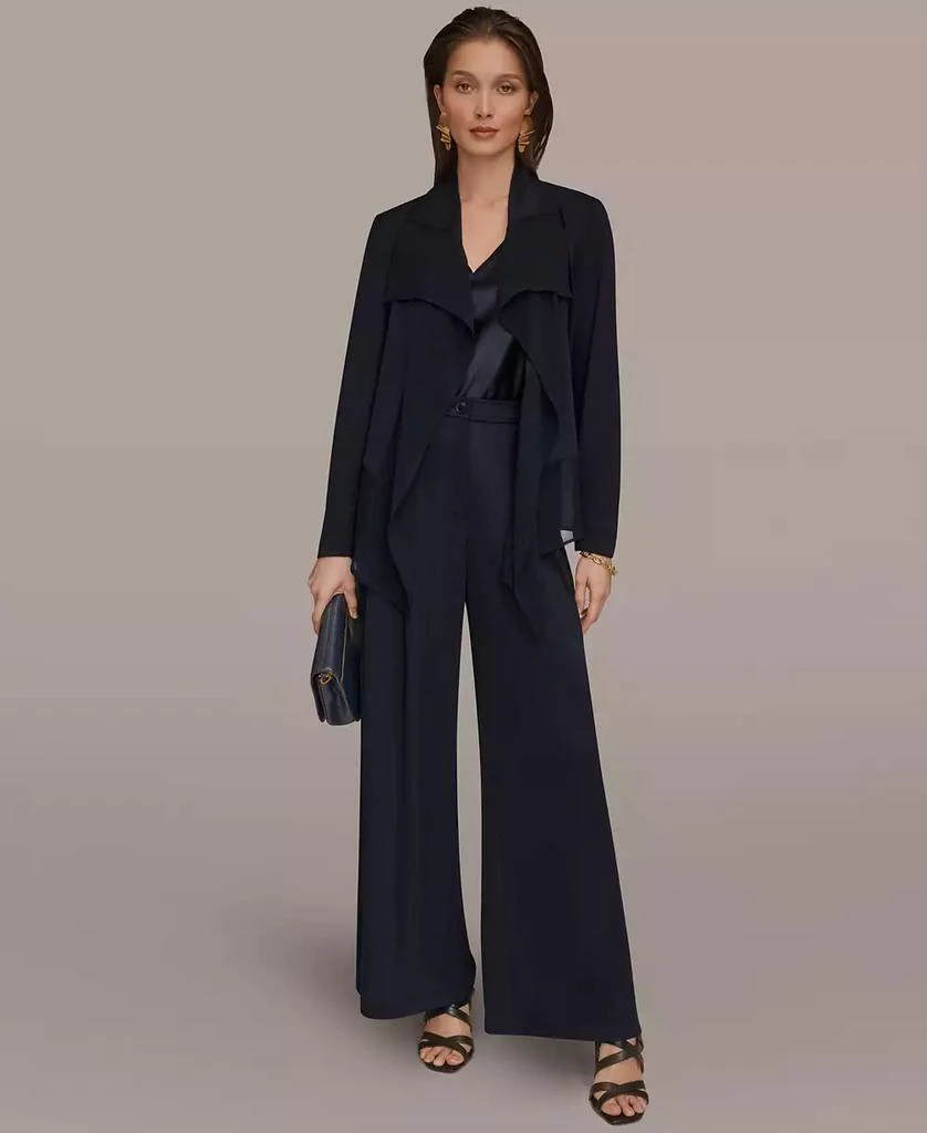 Donna Karan Women
s Ruffle Front Jacket 5