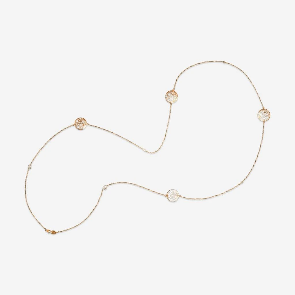 Damiani Damiani Damianissima 18K Rose Gold Diamond Station Necklace 20058630-copy