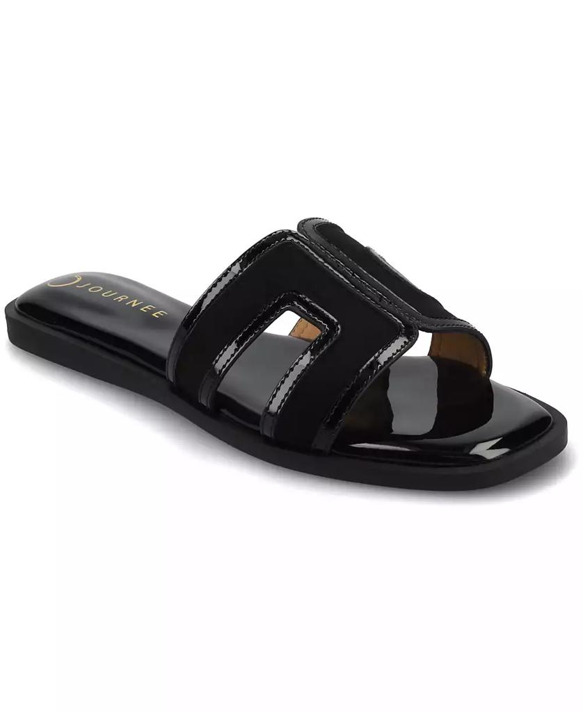 Journee Collection Women's Primah Slide Flat Sandals