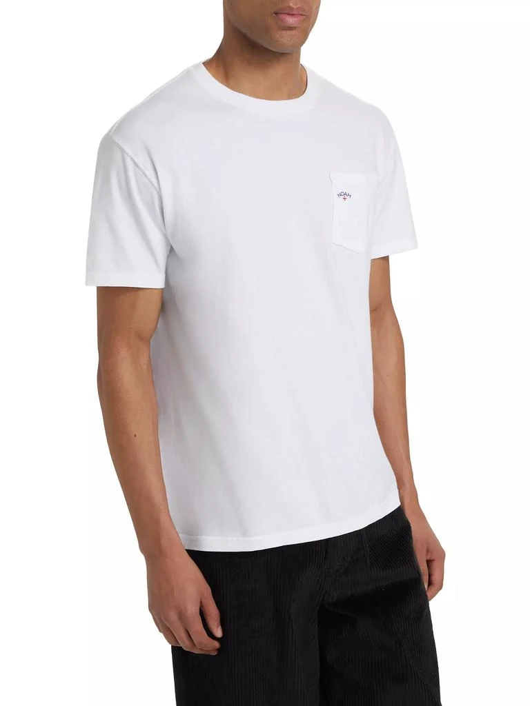 Noah Core Logo Pocket Cotton T-Shirt 4