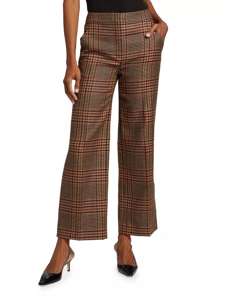 VERONICA BEARD Brixton Wool Plaid Pants 3