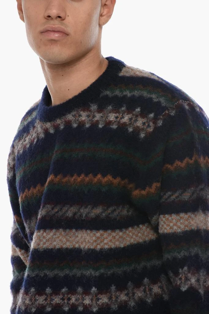 Howlin Patterned Wool Crew-neck Sweater 3