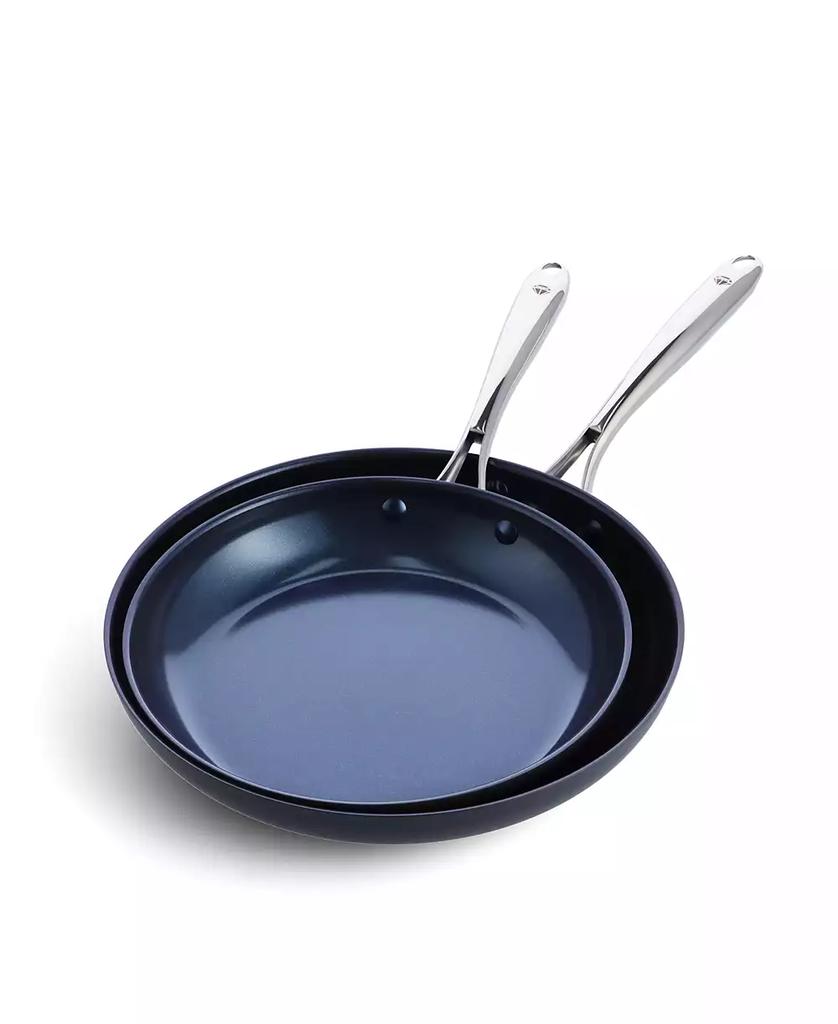 Blue Diamond Hard Anodized Ceramic Nonstick 2 Piece Frying Pan Set