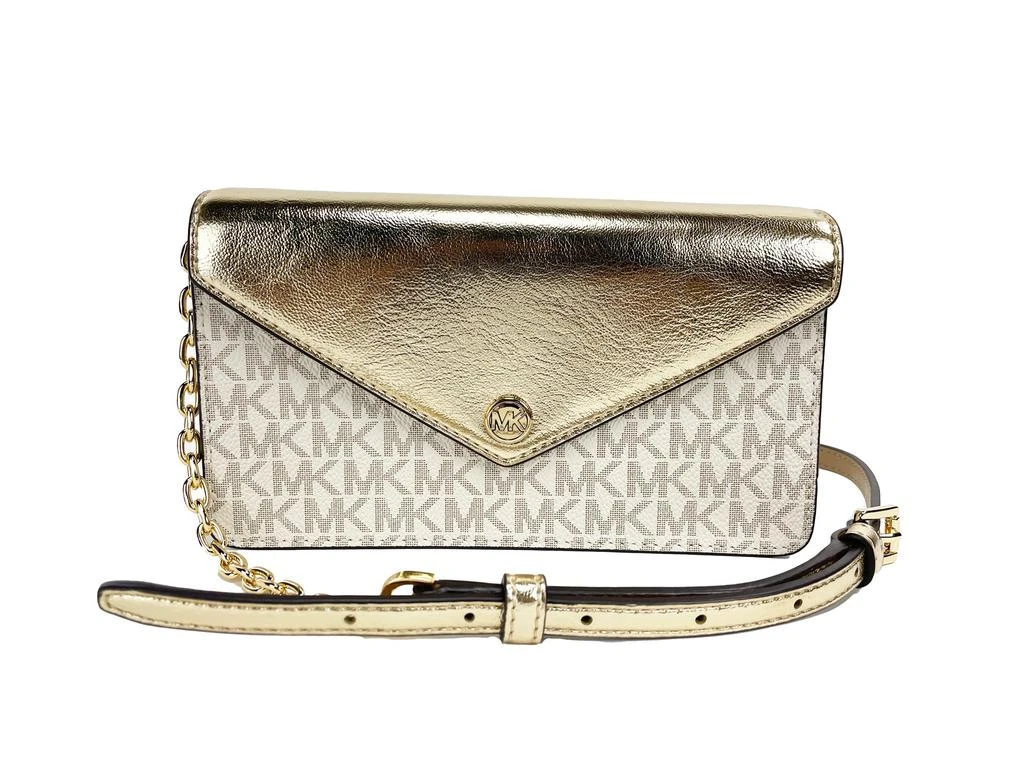 Michael Kors Jet Set Travel Pale  Small Flap Clutch Crossbody Women's Bag 1