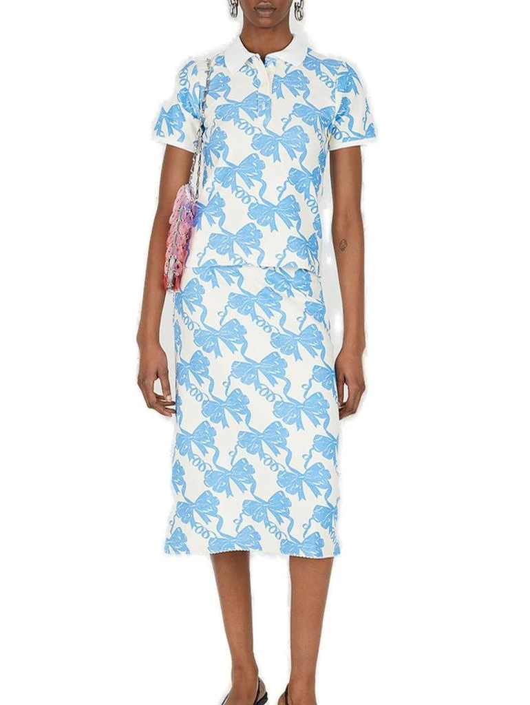 Maisie Wilen Maisie Wilen Motif-Printed Twill Polo Shirt 4