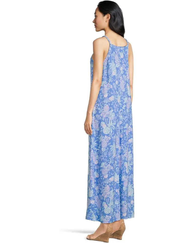 chinese dress ladies Lilly Pulitzer Womens Kyleigh Maxi Dress Fresh Water Blue Sunbathers Bliss  XXS One Size at Amazon Women's Clothing store
