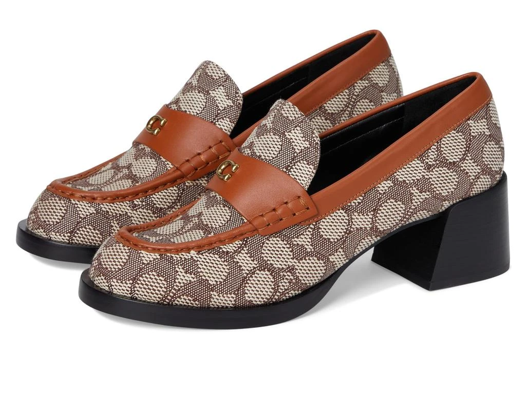 Coach Natalie Loafer In Signature Textile Jacquard 1