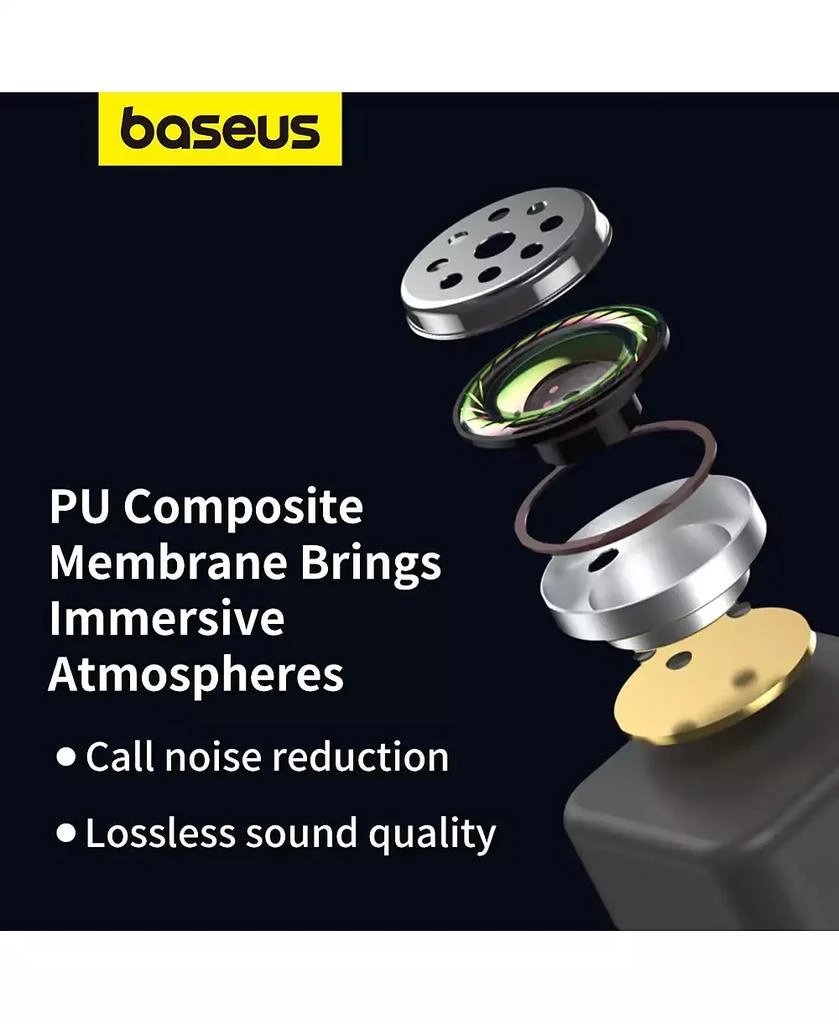Baseus Bowie WM01 True Wireless Earbuds Bluetooth Headphones - White 6