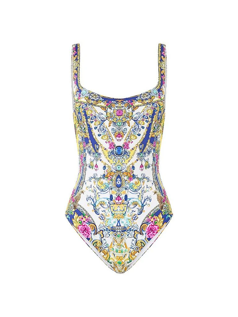 Camilla Espana Nirvana Underwire Square Neck One-Piece Swimsuit