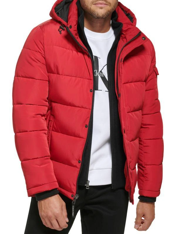 Calvin Klein Polar Hooded Puffer Bib Jacket 1
