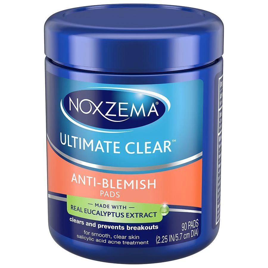 Noxzema Ultimate Clear Anti-Blemish Face Pads Eucalyptus 6