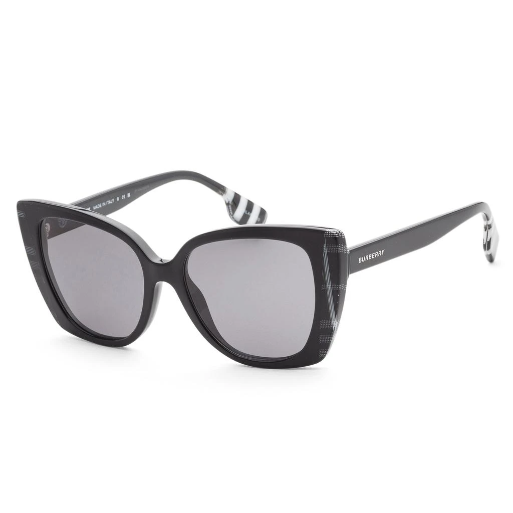 Burberry Burberry Women's 54mm Black/Check White Black Sunglasses 1