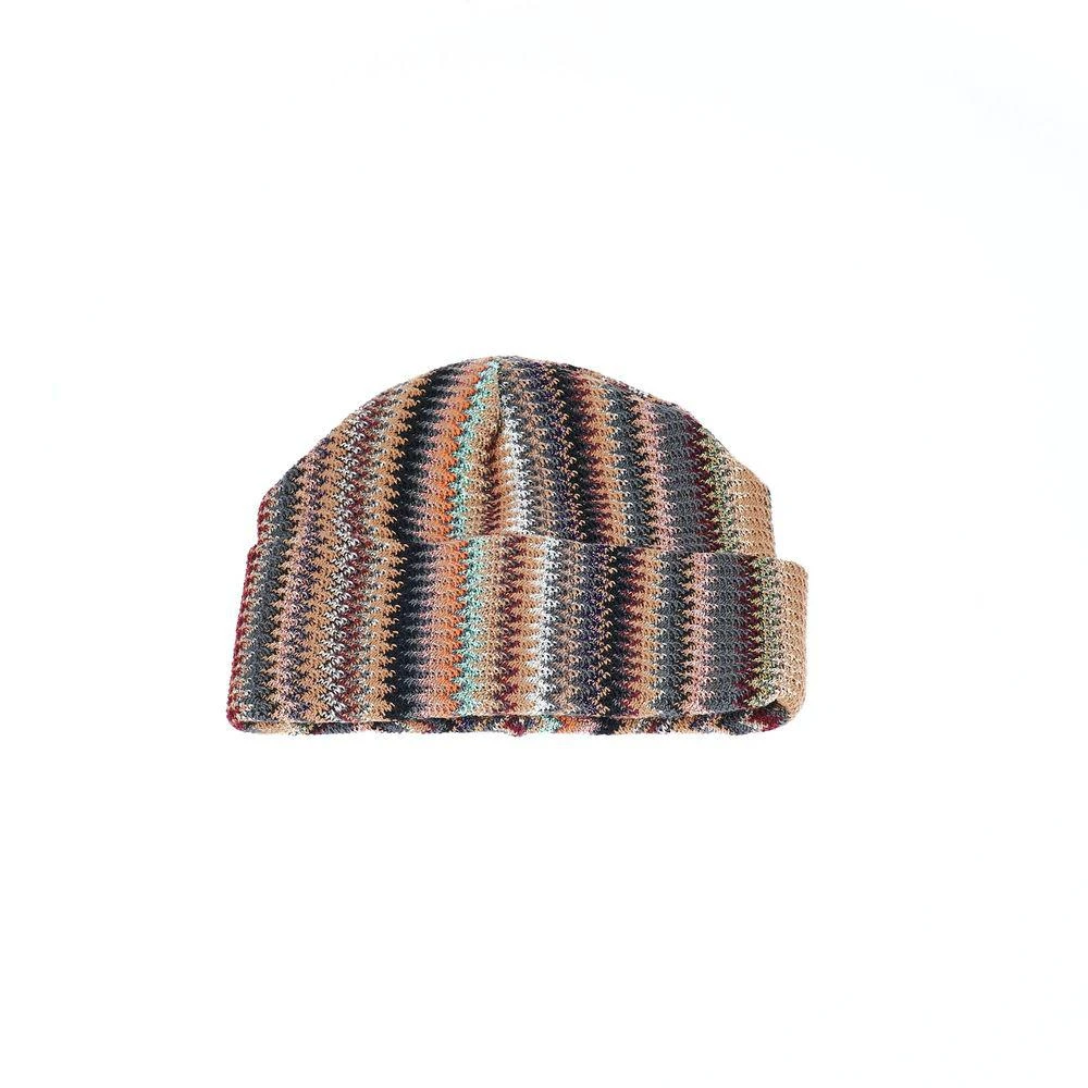 Missoni Missoni Geometric Fantasy Chic Multicolor Wool Hat 1