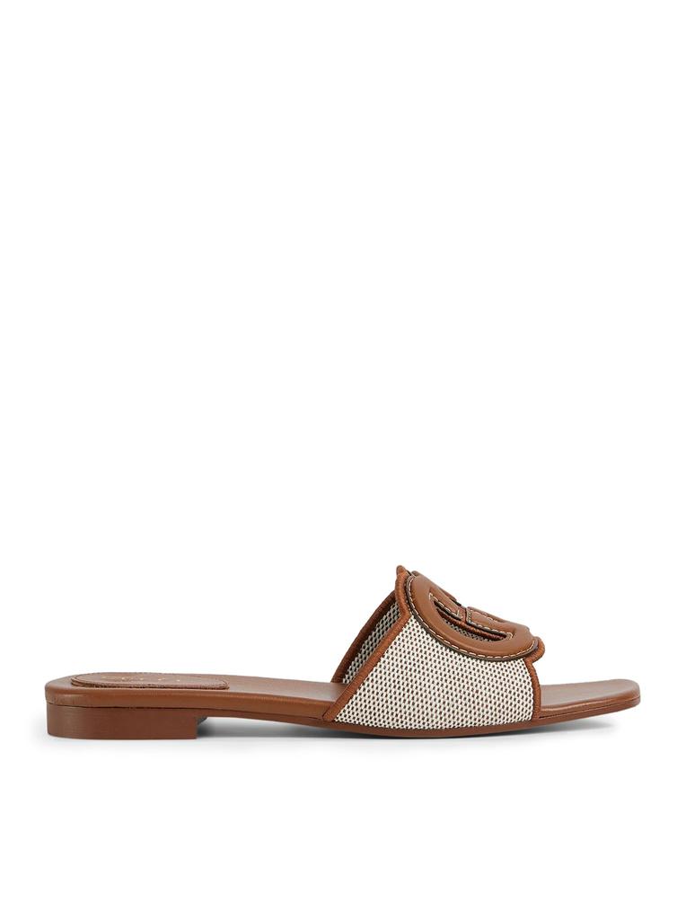 Gucci WOMEN`S SLIDER SANDAL WITH GG CROSS