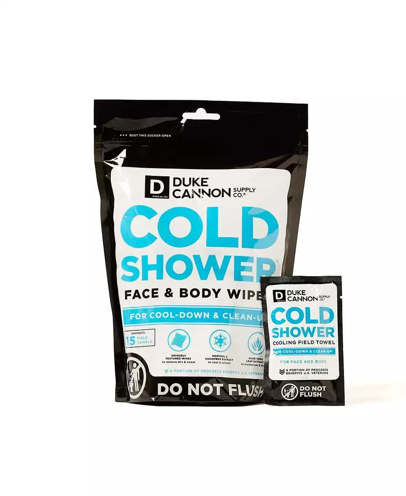 Duke Cannon Cold Shower Cooling Field Towels Single Pack - 15 ct