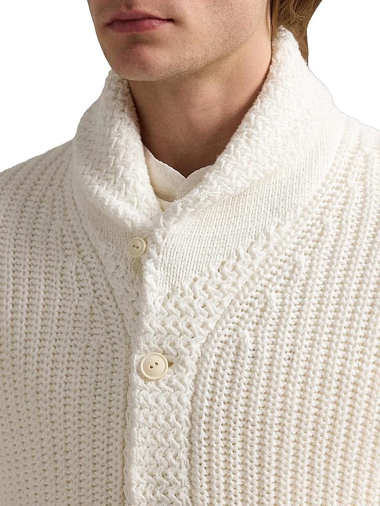 Ralph Lauren Linen-Cotton Shawl-Collar Cardigan 5