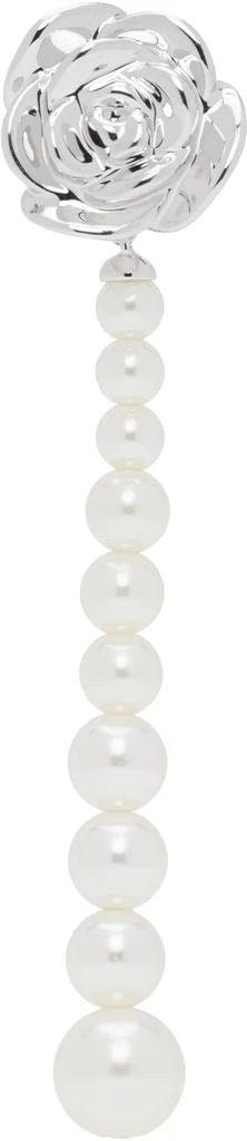 Shushu/Tong YVMIN Edition Faux-Pearl Chain Rose Single Earring