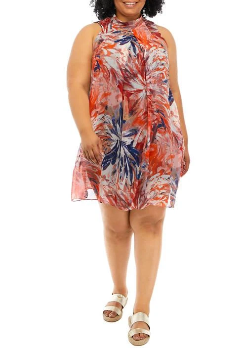 Robbie Bee Bee Plus Size Sleeveless Mock Neck Dress 1