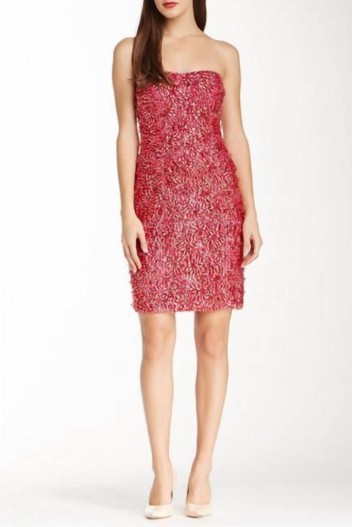 Theia Theia - Rhinestone Embellished Cocktail Dress