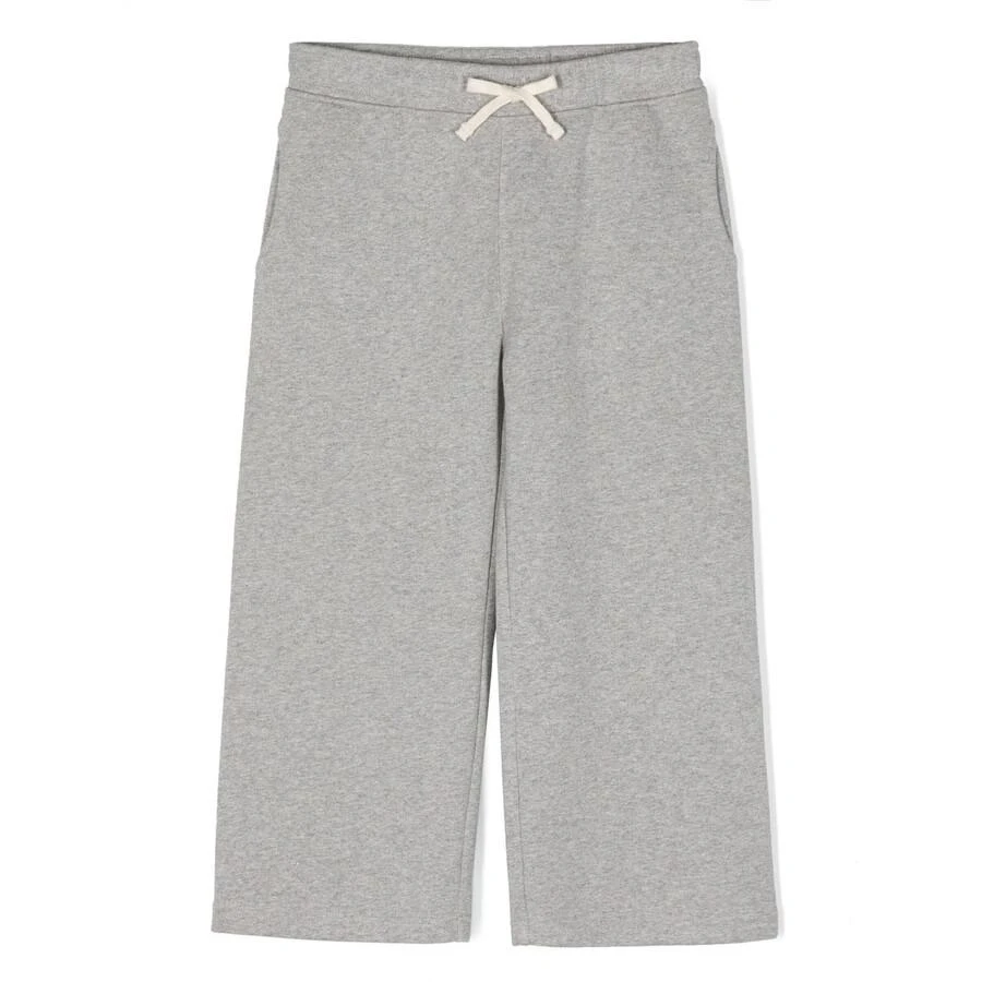 Bonpoint Melange-Effect Wide-Leg Trousers 1