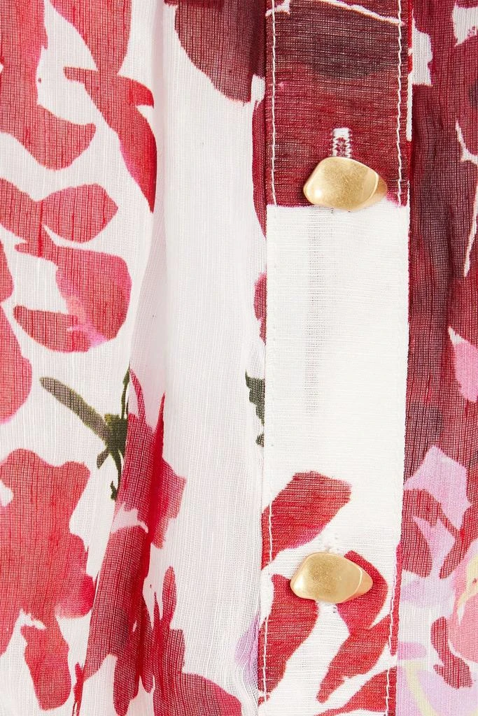 Aje Le Corsaire floral-print linen and silk-blend shirt 4