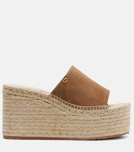 Gianvito Rossi Suede espadrille wedges 5