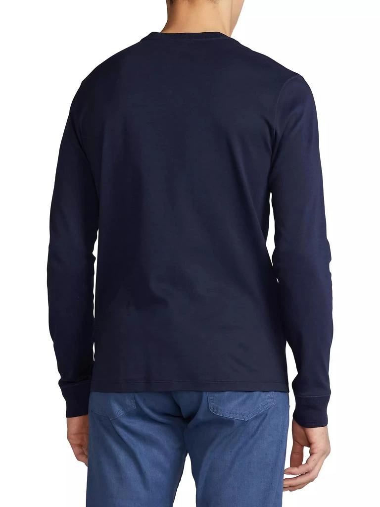 Ralph Lauren Textured Cotton-Silk Henley Shirt 5