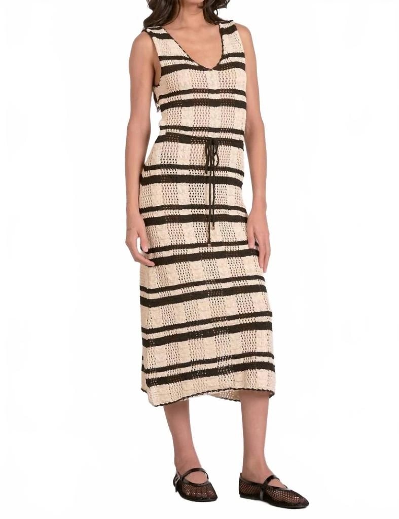 elan dresses elan Sleeveless Belted Button Up Maxi Dress XS