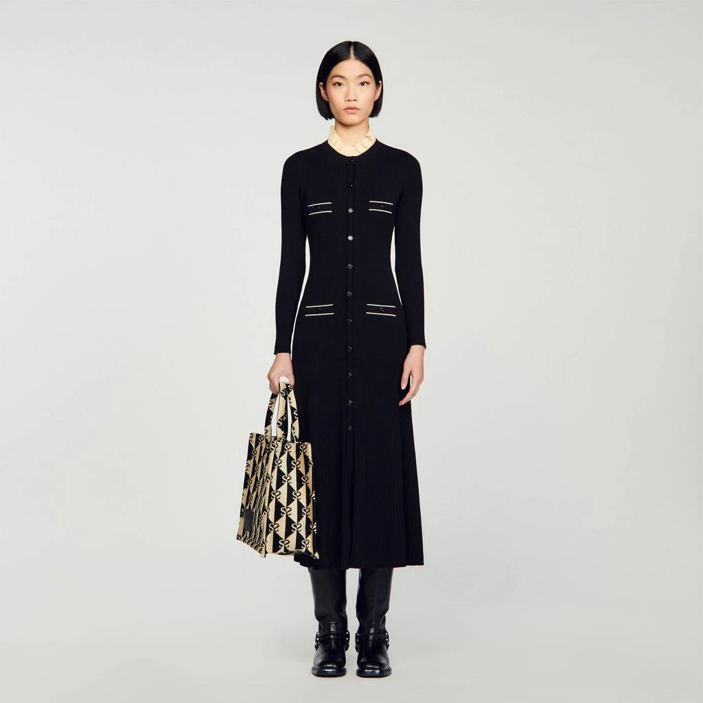 Sandro Knit Maxi Dress 1