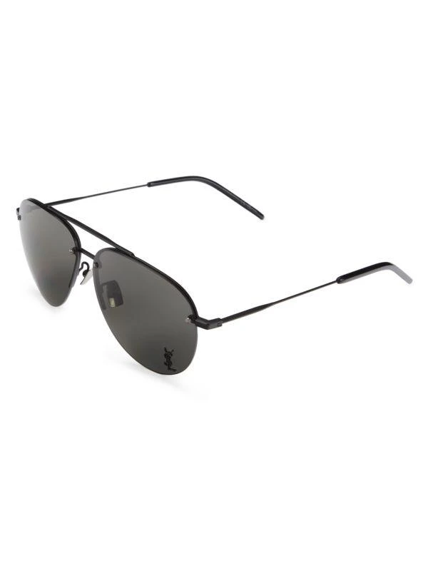 Yves Saint Laurent 63MM Aviator Sunglasses 2