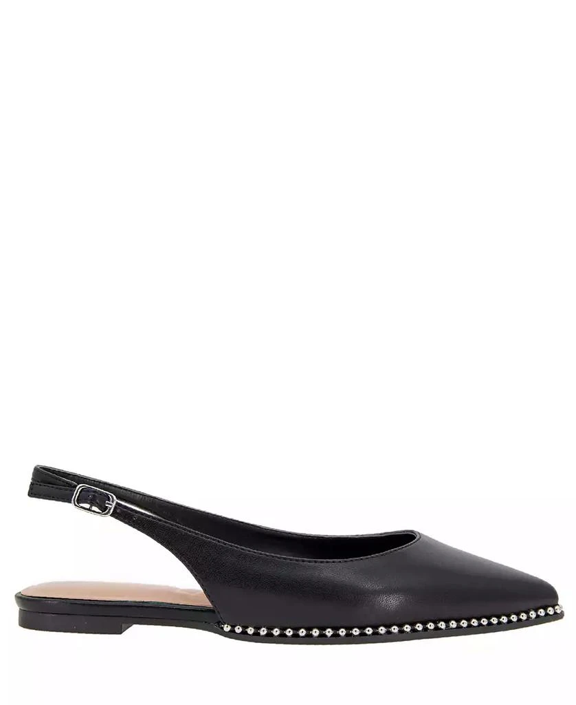 BCBG Women's Valerie Studded Slingback Pointed-Toe Flats 2