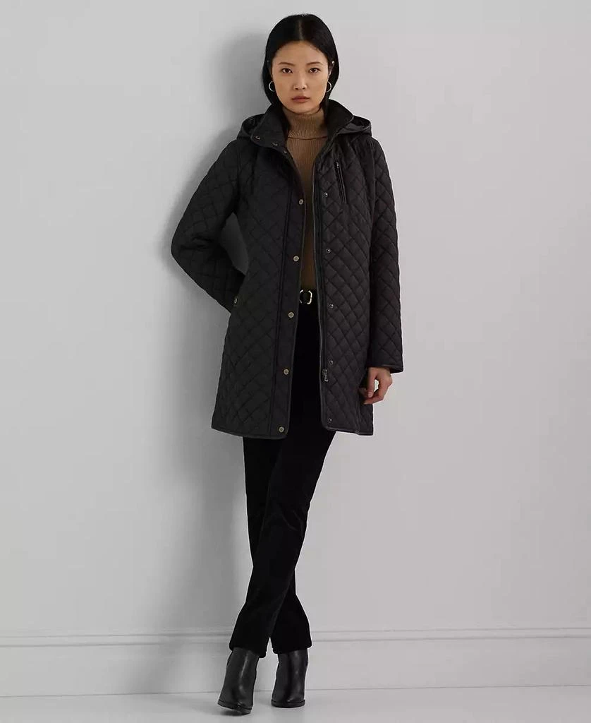 Ralph Lauren Women
s Hooded Quilted Coat, P/XS-XX 3
