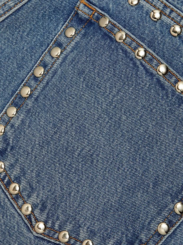 Reformation Raye Studded Mid-Rise Denim Shorts 7