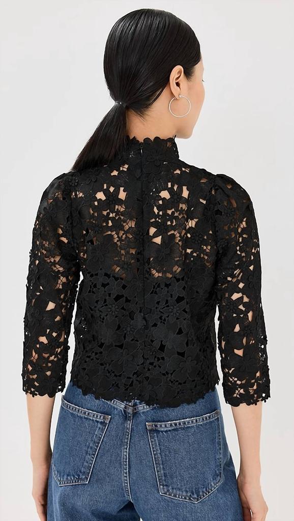 ba&sh Ba&Sh - Paul High Neck Floral Top