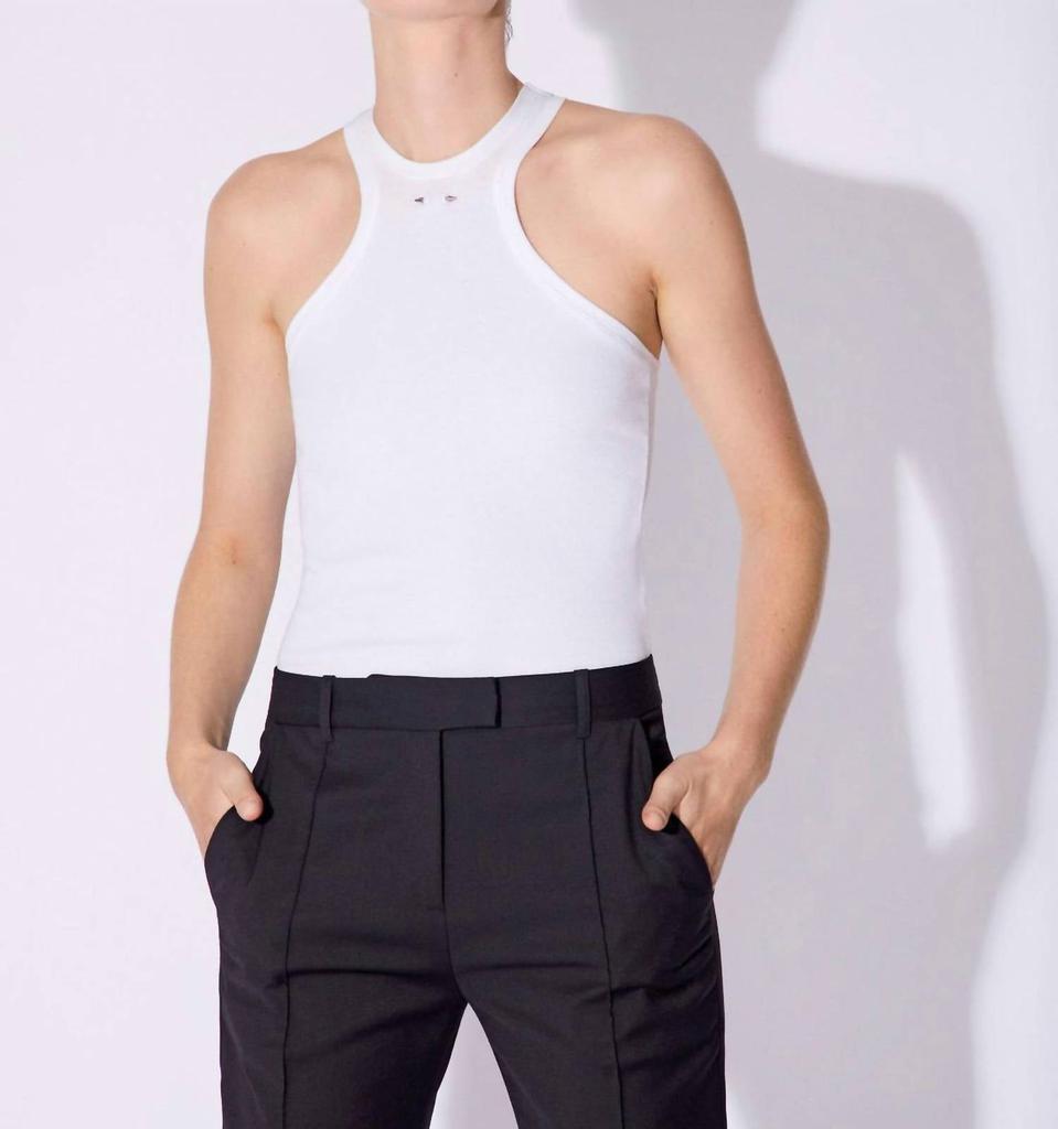 BARBARA BUI Barbara Bui - Halterneck Ribbed Jersey Tank Top