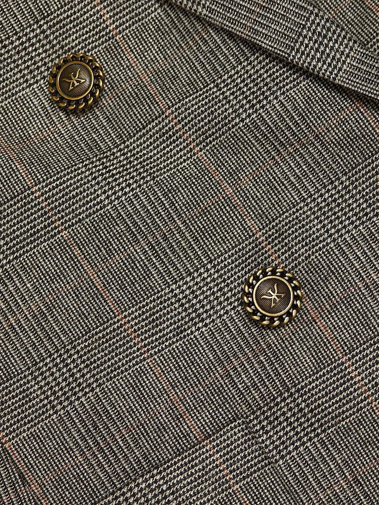 Kobi Halperin Nebula Plaid Double-Breasted Jacket 7
