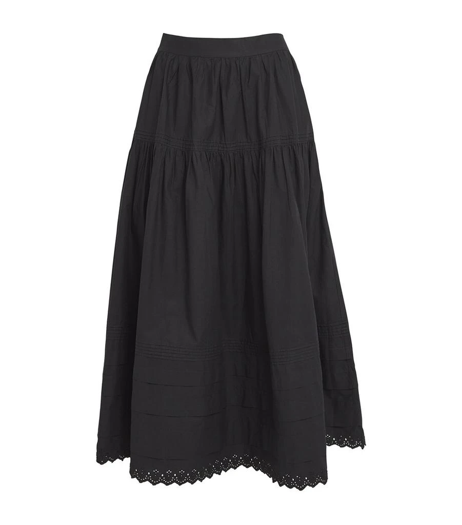 DÔEN Tiered Sebastiane Midi Skirt 1