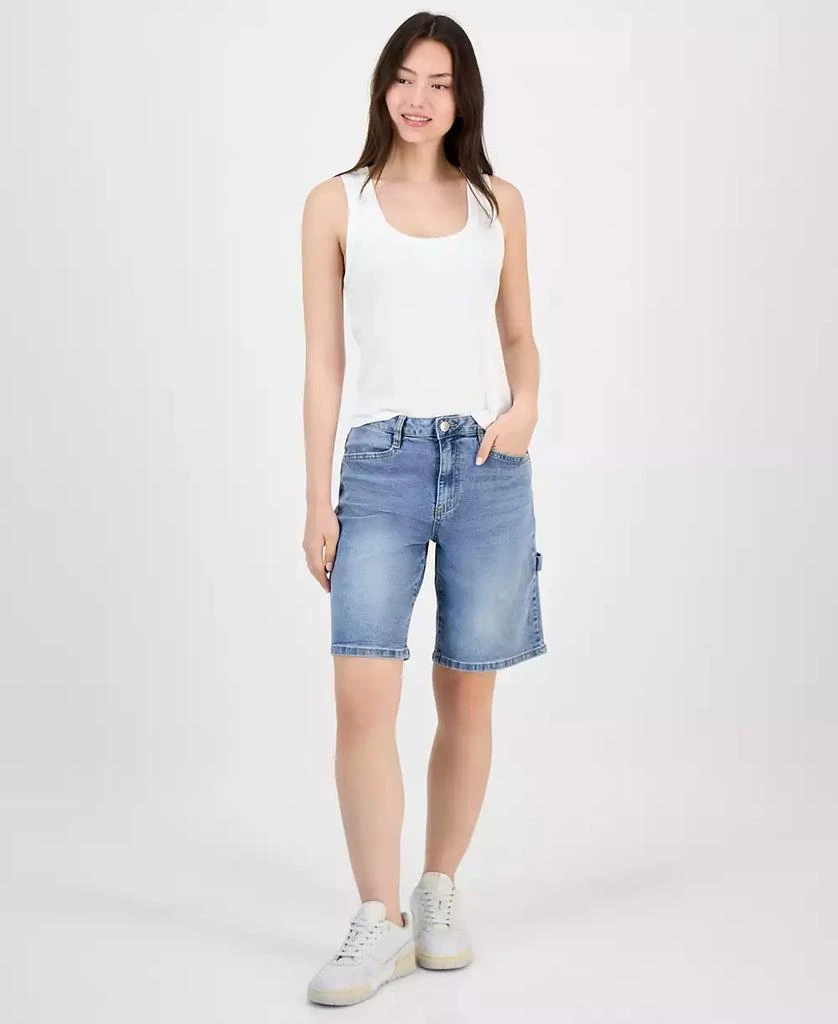 Almost Famous Juniors' High-Rise Denim Jorts 1